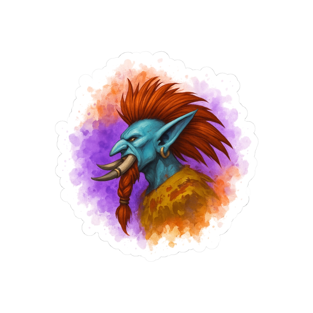 Vol'Jin Splash Art World of Warcraft Sticker