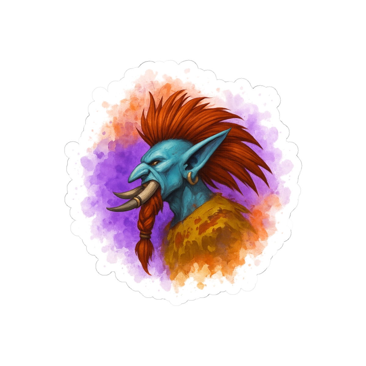 Vol'Jin Splash Art World of Warcraft Sticker