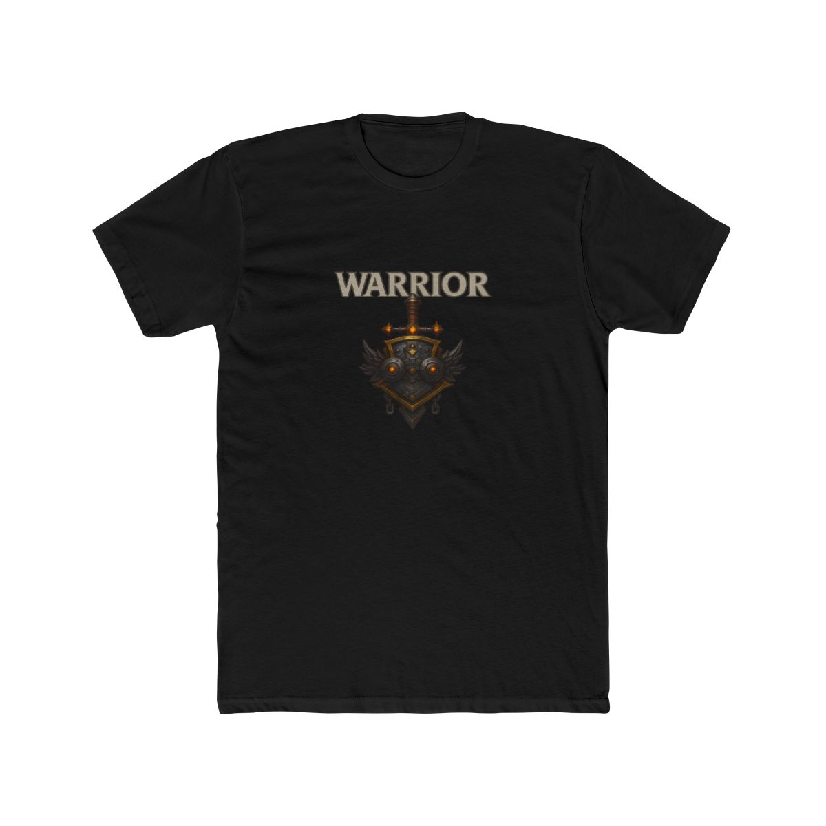 World of Warcraft Warrior Crest Tan T-Shirt - World of Warcraft official T-Shirts merch