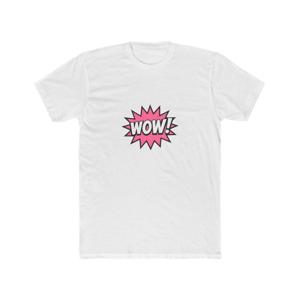 Bold Wow Speech Bubble Statement T Shirt