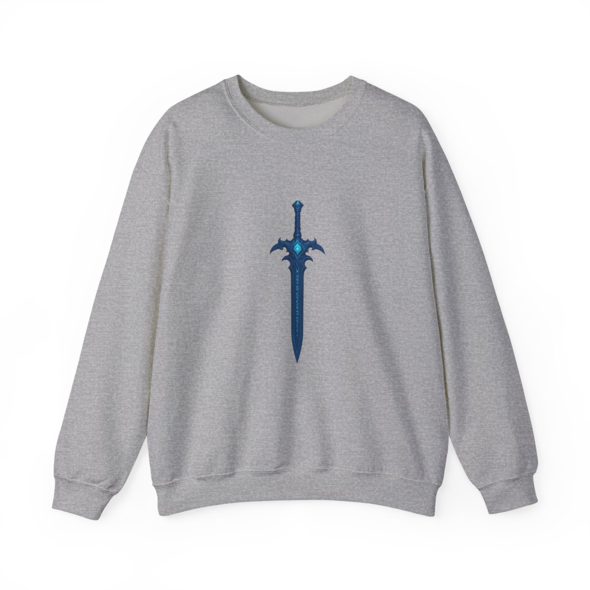 Intricate Blue Teal Sword Fantasy Sweatshirt