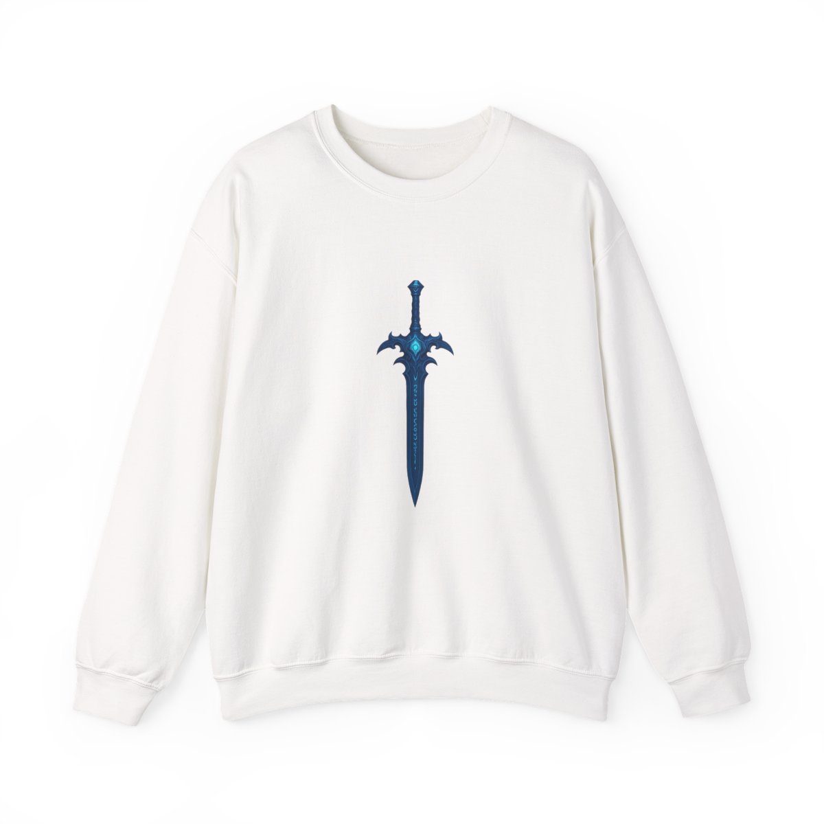 Intricate Blue Teal Sword Fantasy Sweatshirt