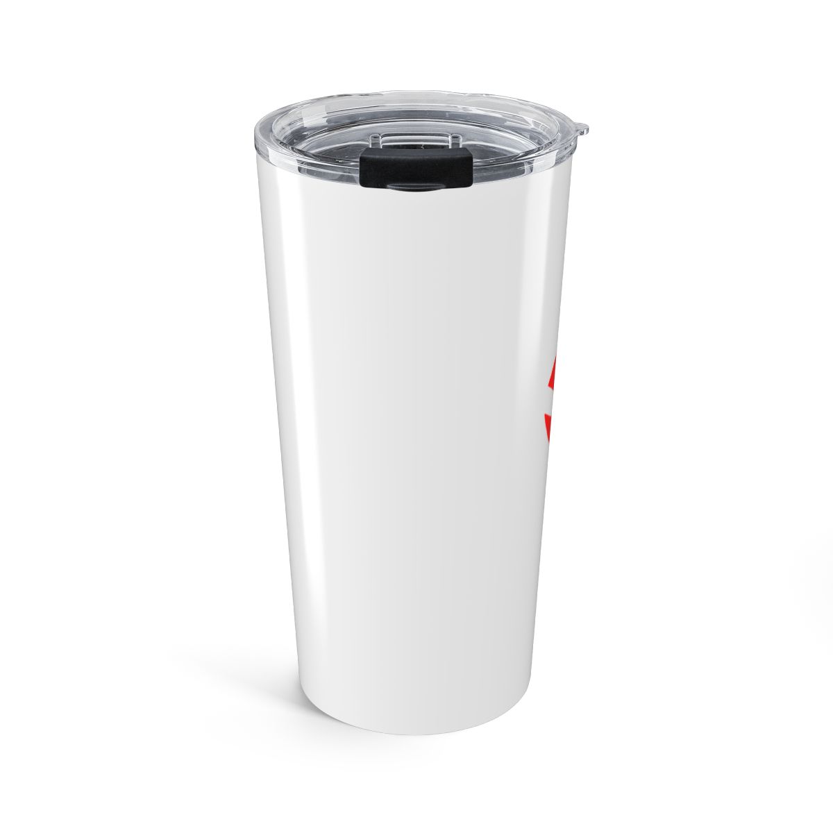 Bold Red Black Graphic Insulated Travel Mug