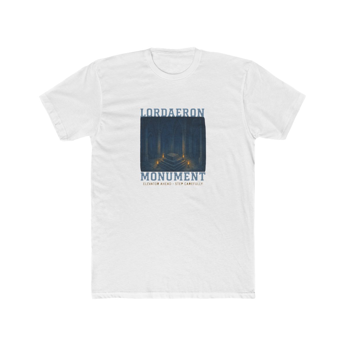 Lordaeron Monument Elevator Warning T Shirt