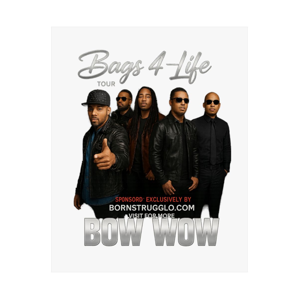Bags 4 Life Tour B2K Bow Wow Poster | Retro Hip-Hop Wall Art