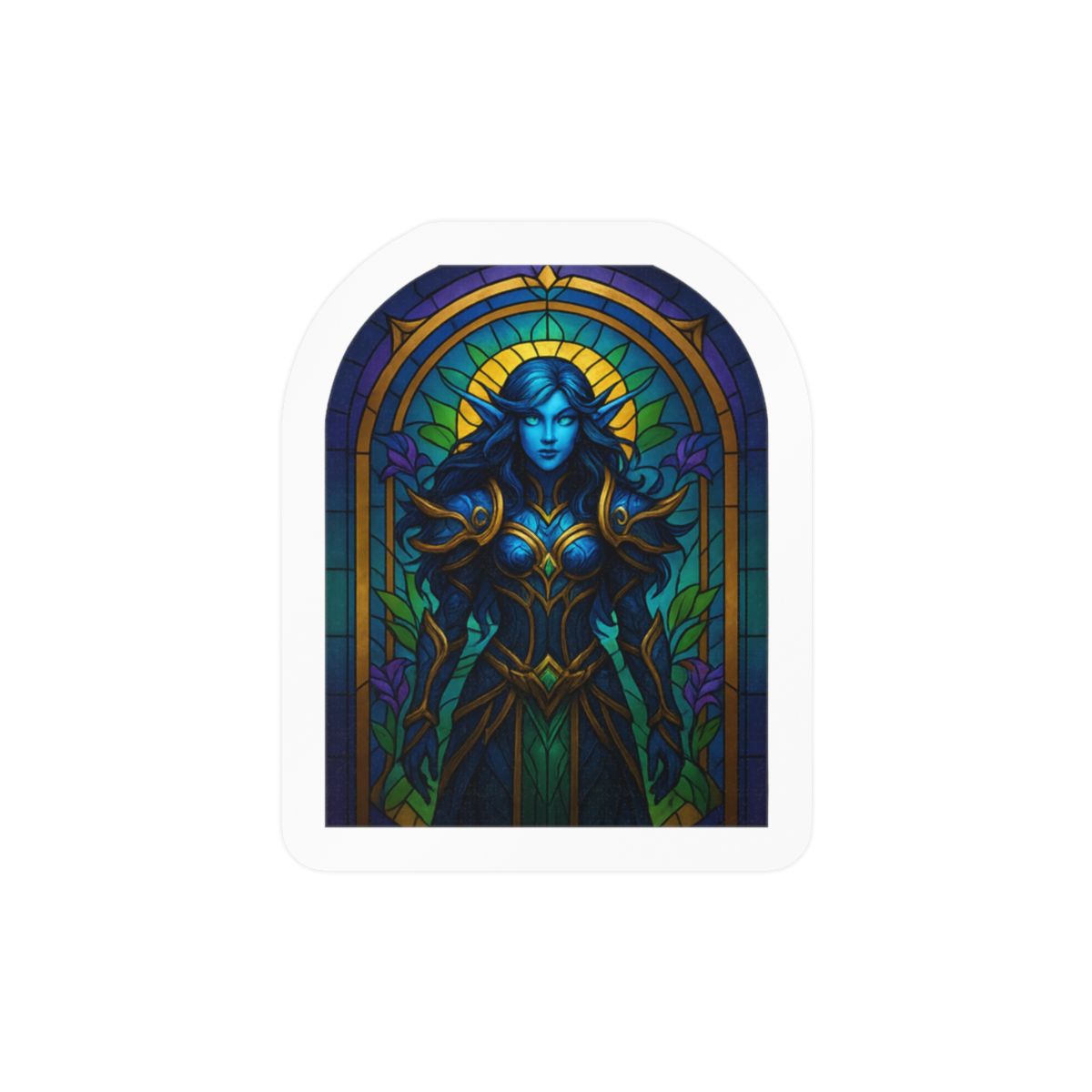 Night Elf Druid WoW Sticker | Mystical Fantasy Vinyl Decal