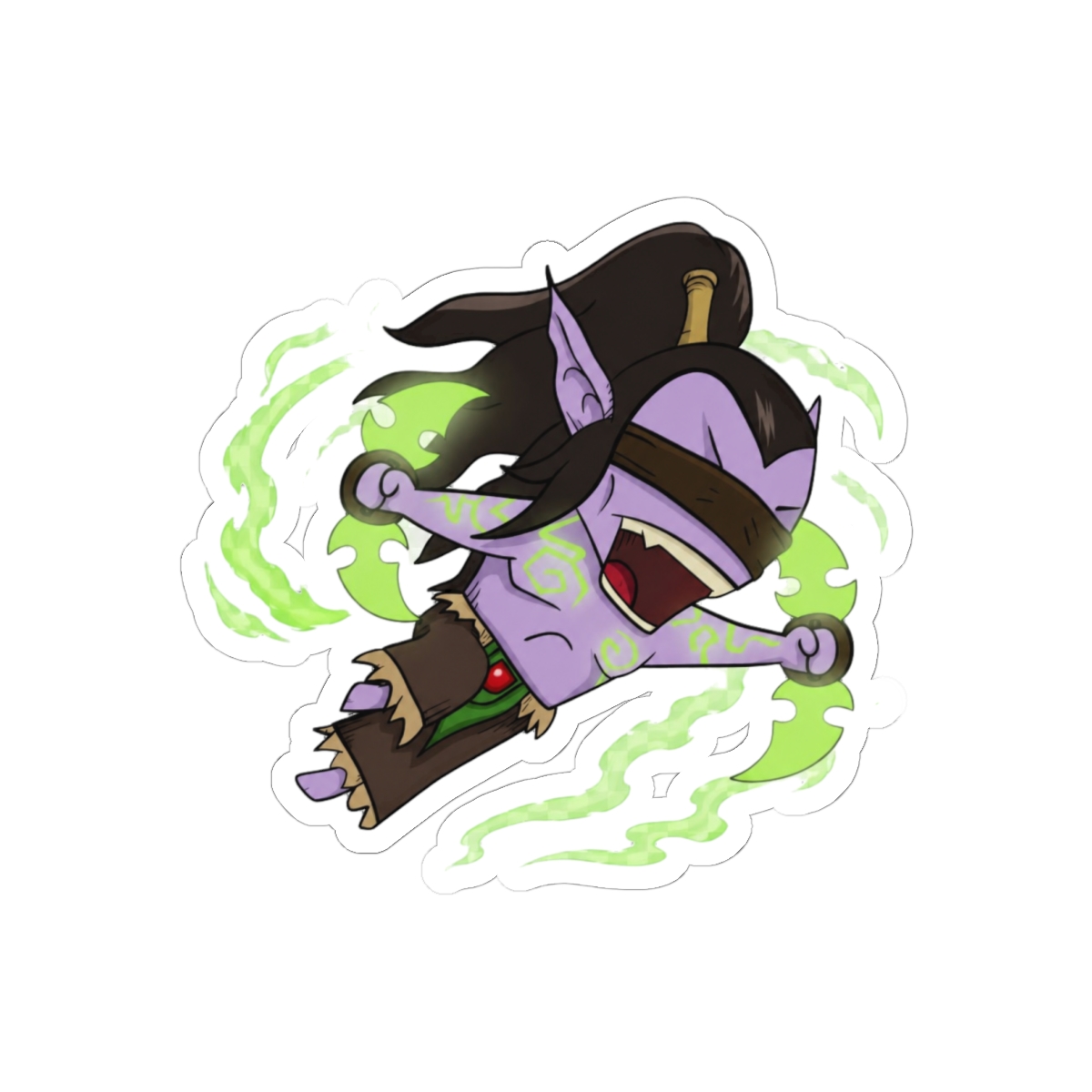 Illidan Stormrage World of Warcraft Sticker | Bold Demon Hunter Vinyl Decal - World of Warcraft official Stickers merch