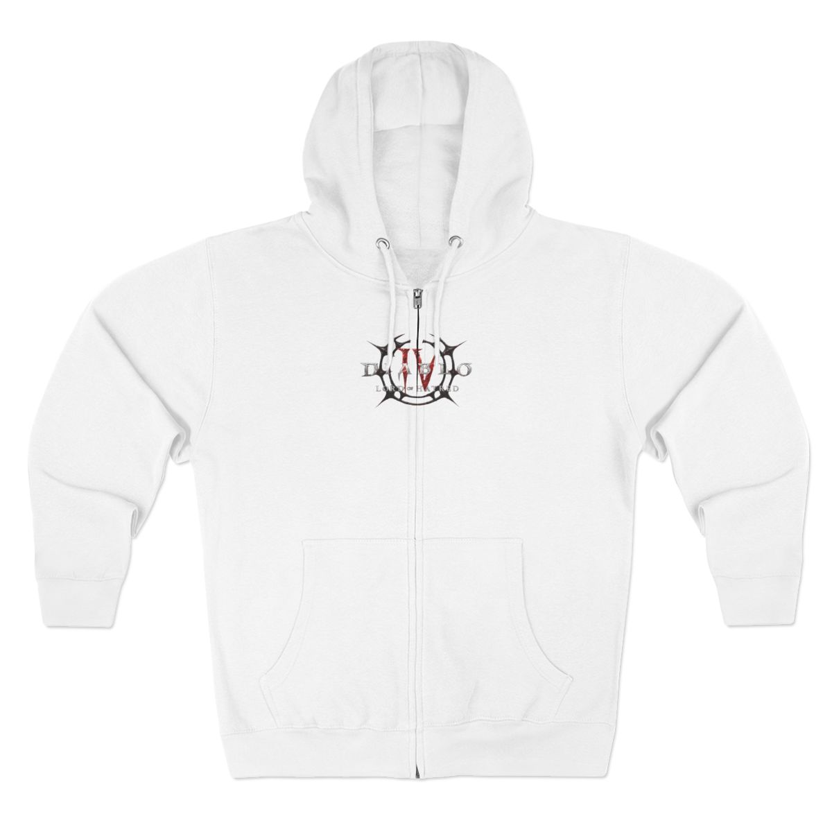 Diablo IV: Lord of Hatred Logo Black Zip-Up Hoodie