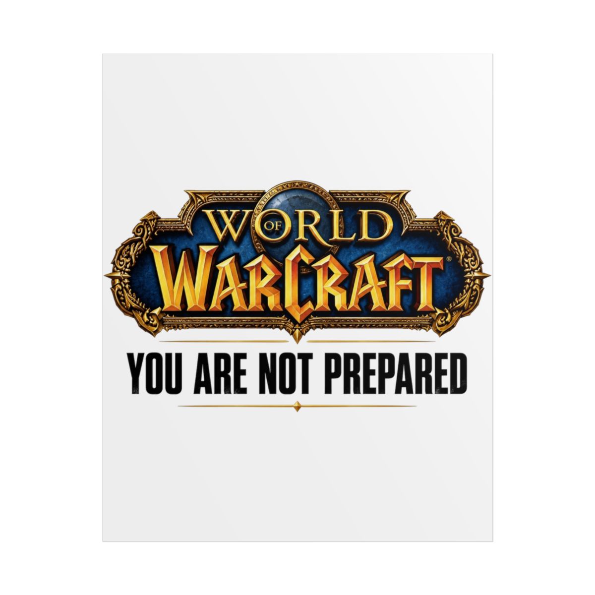 World of Warcraft "WORLD" Poster